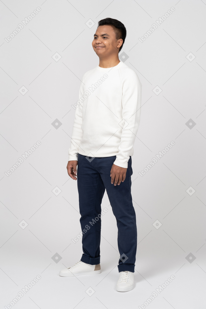 Man in casual clothes standing