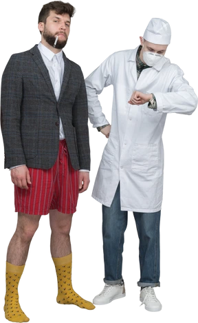 Doctor and his patient