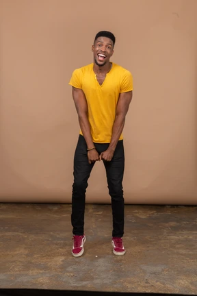 Man in casual clothes standing