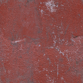 Mur de béton peint en rouge