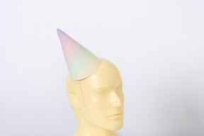 Party hat on a mannequin head