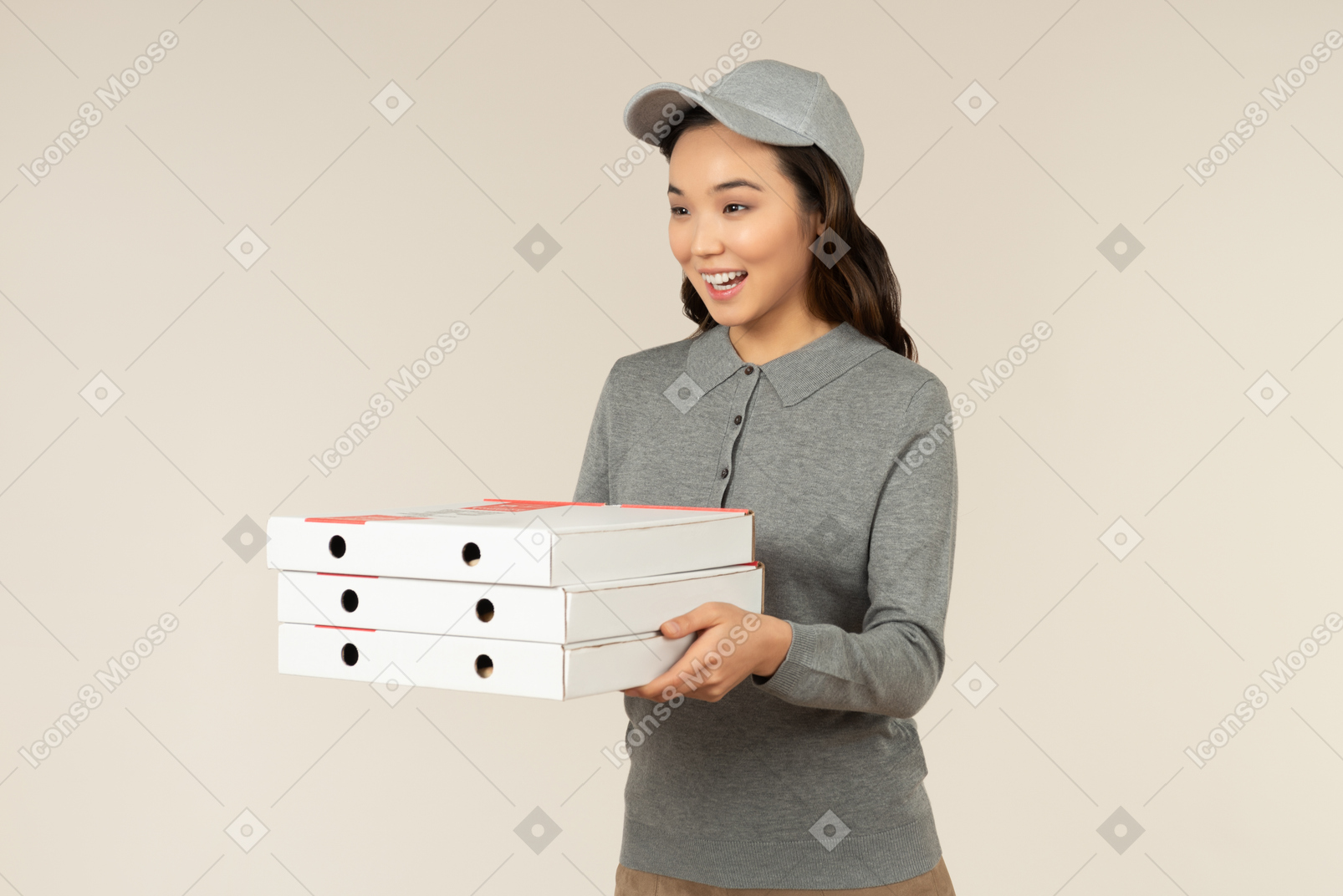 Pedido de pizza está aqui