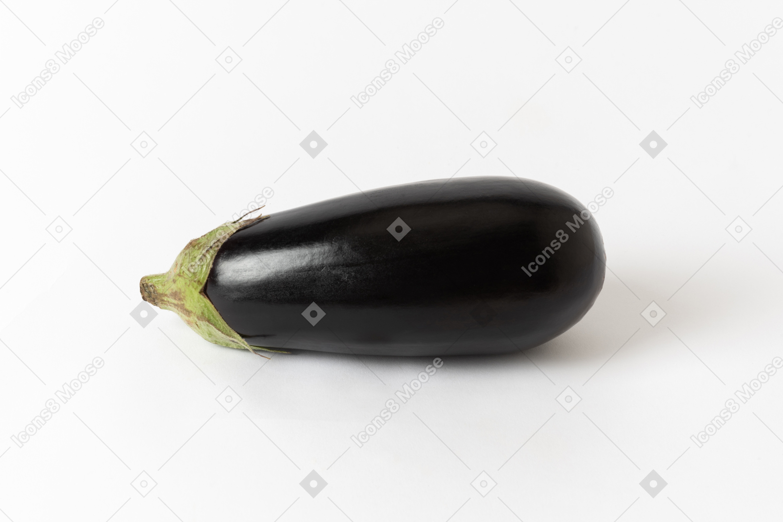Eggplant on a white background