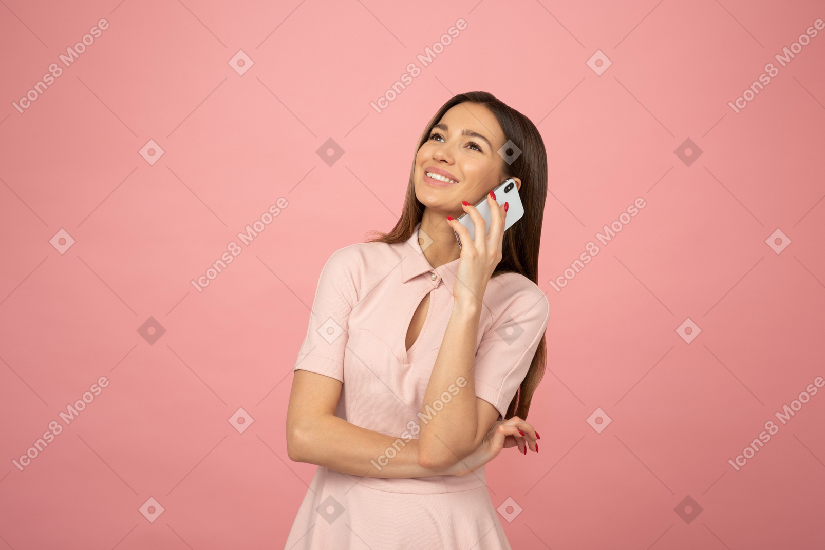Young beautiful woman using a smartphone