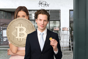 People with bitcoins
