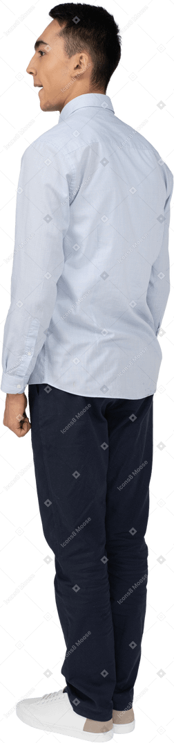 Man in casual clothes standing