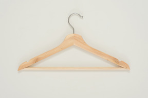 Wooden clothes hanger