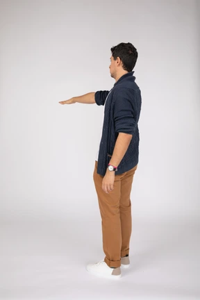 Man in casual clothes standing