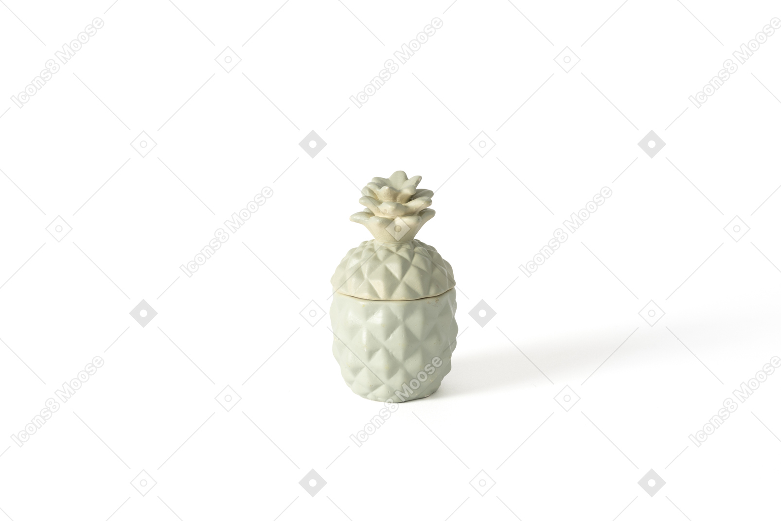 Ceramic box in the shape of pineapple