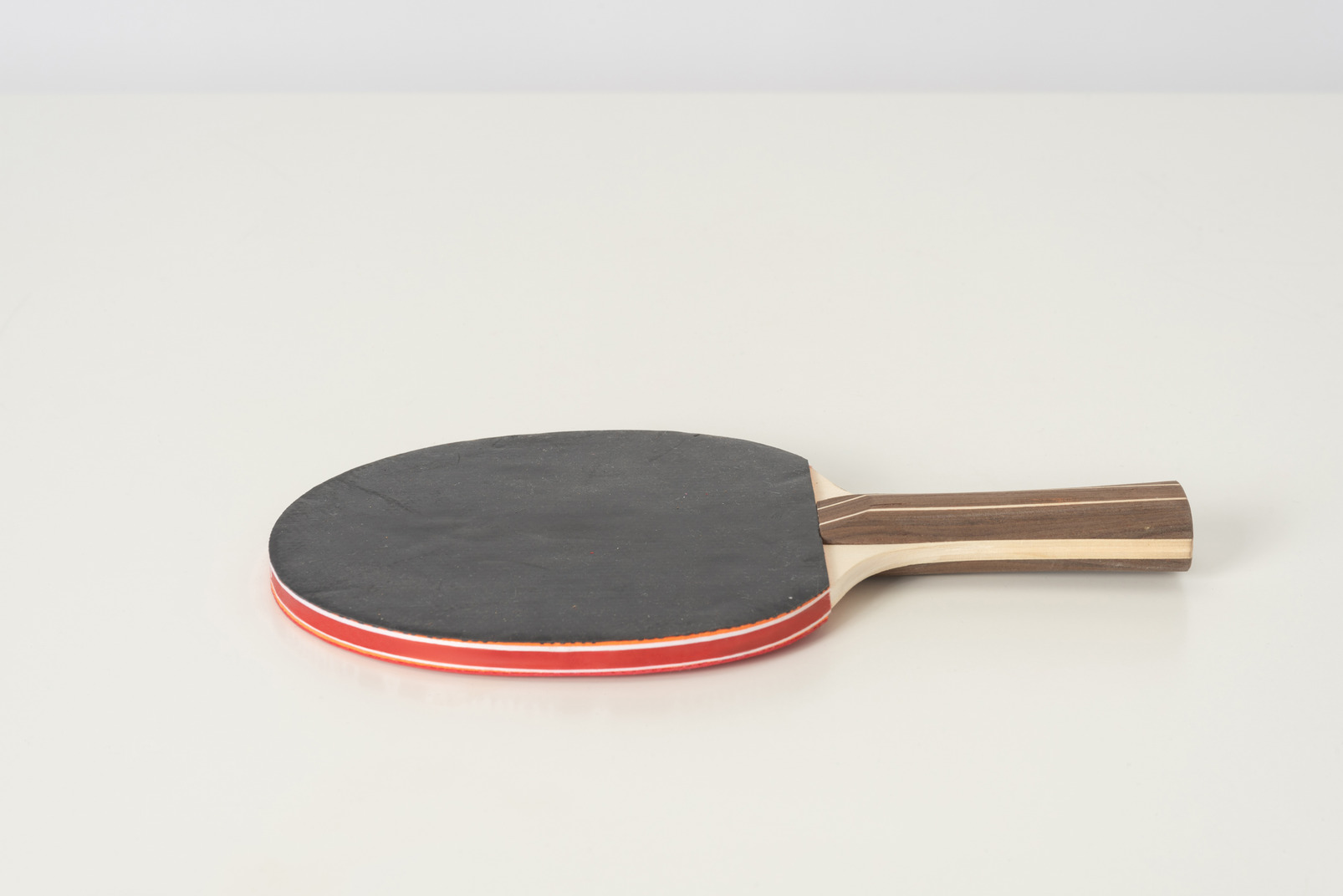 Tennis racket on a white background