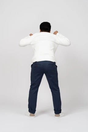 Man in casual clothes standing