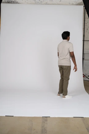 Man in casual clothes standing