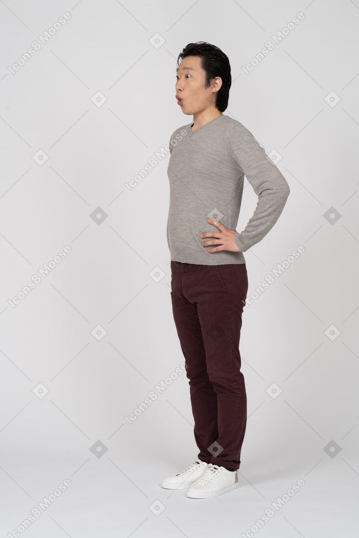 Man in casual clothes standing