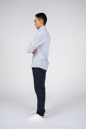 Man in casual clothes standing