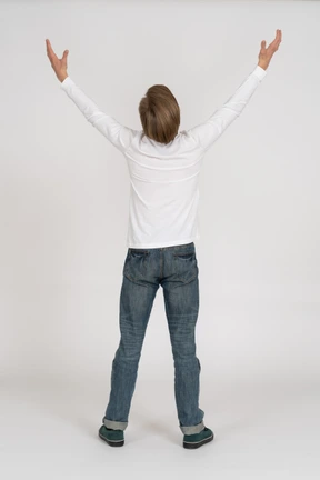 Young man in casual clothes standing