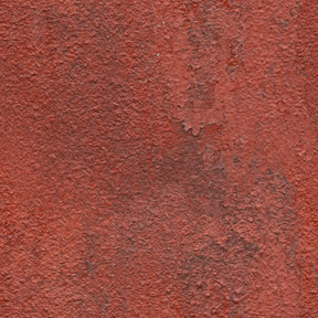 Concrete wall painted red