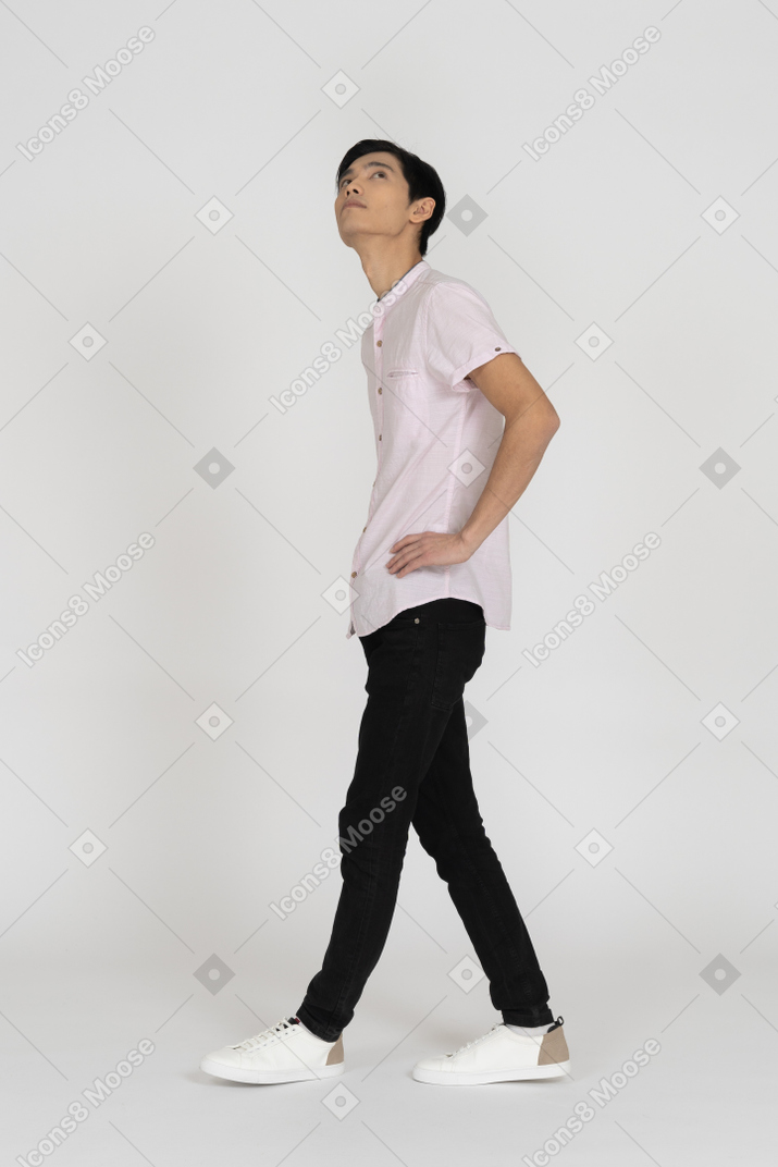 Man in casual clothes standing