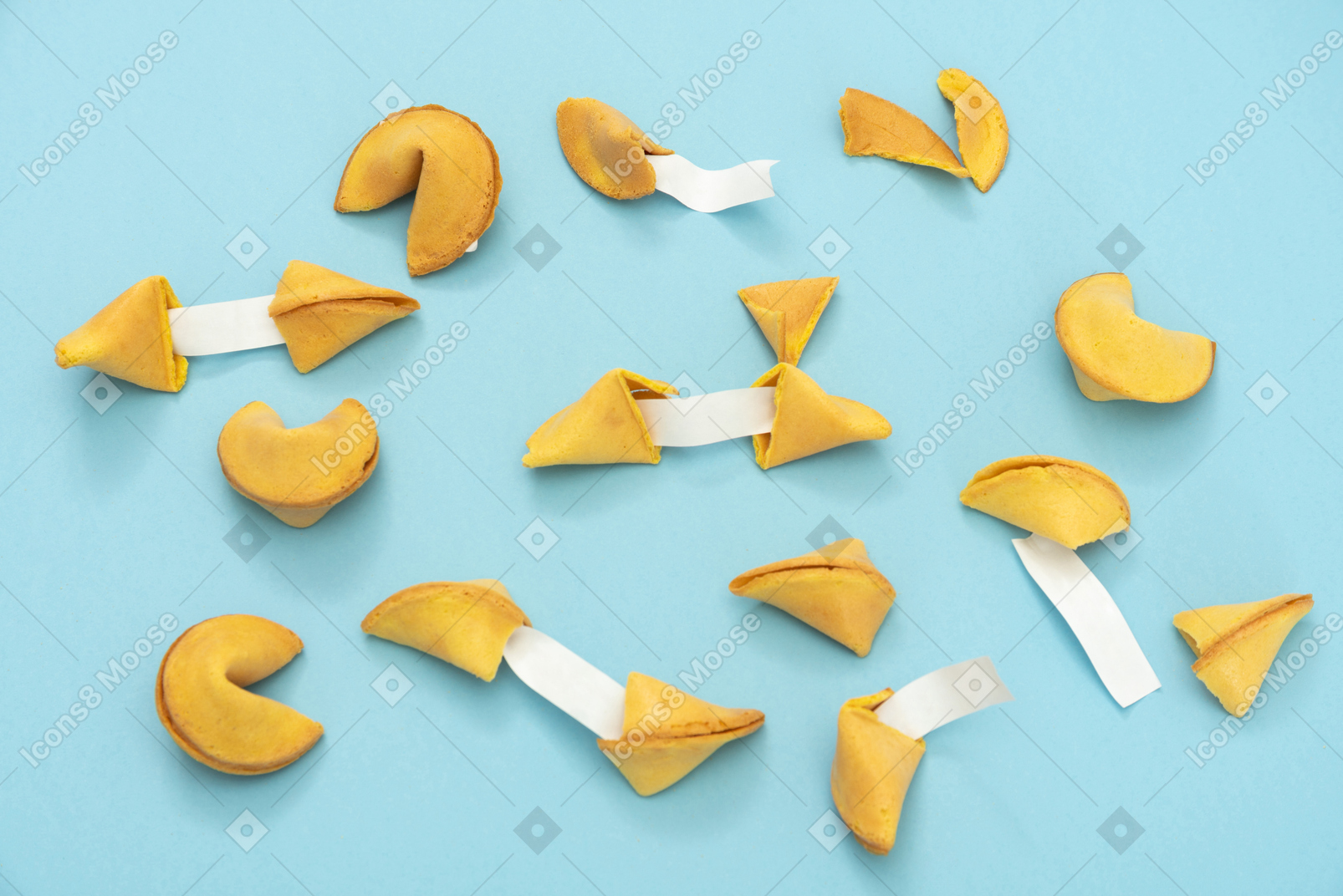 Fortune cookies mockups for easy editing