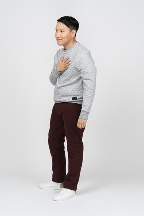 Man in casual clothes standing