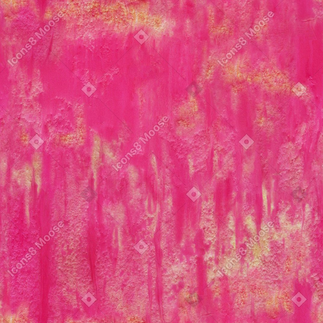 Superfície de metal pintada de rosa