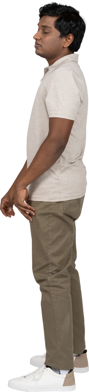 Man in casual clothes standing