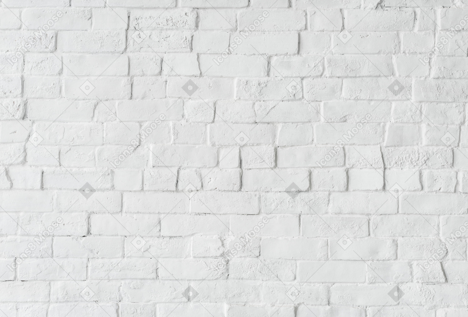 Fundo da parede de tijolo branco