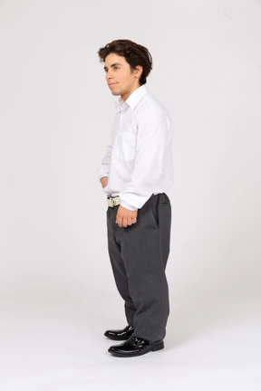 Man looking into distance