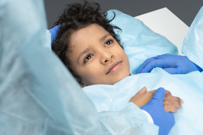 Child after the surgery